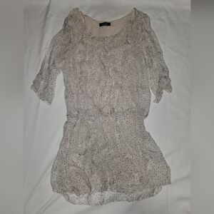 ALLEGRA Chic Polka Dot Long Sleeve Dress Made in ITALY